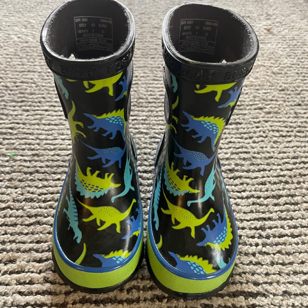 Bogs toddler kid rain boots size 7